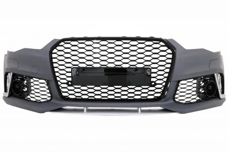 Frontschürze Passend Für Audi A6 4G Facelift (2015-2018) Und Heckschürze Volant Diffusor Mit Endrohren RS6 Design KITT