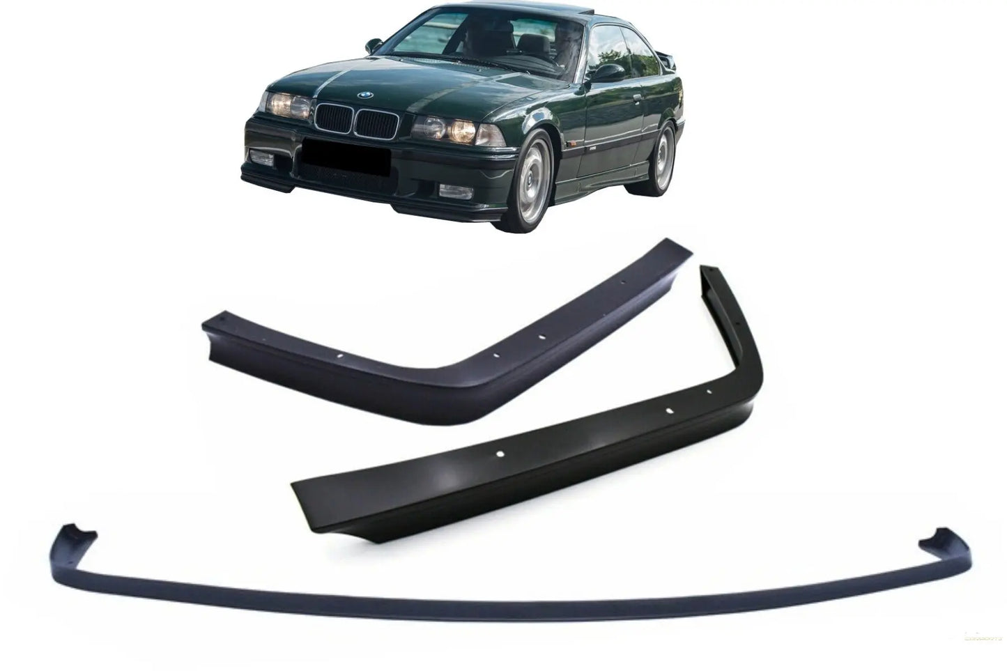 Frontschürze Spoiler Splitter Flaps Passend Für BMW 3er E36 (1992-1998) M3 GT Design KITT