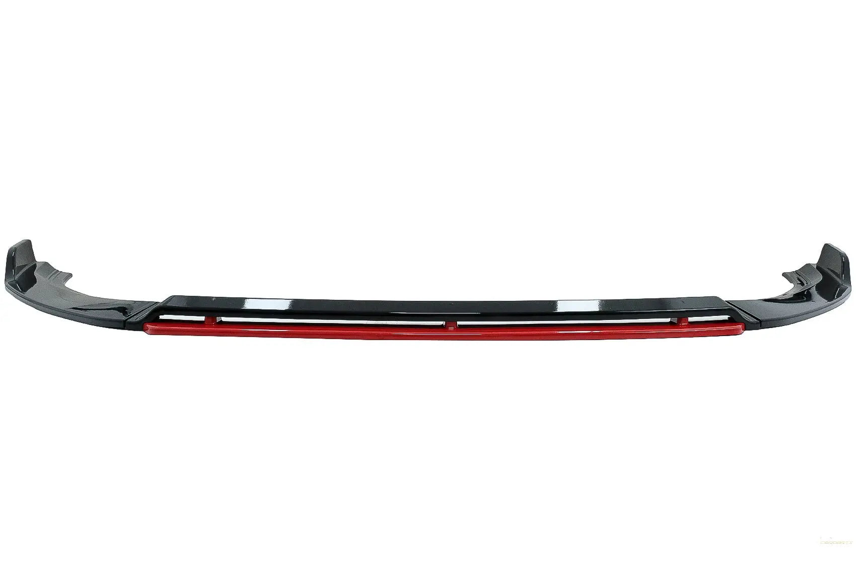 Frontschürzenansatz Spoiler Passend Für VW Golf 7.5 Facelift (2017-2020) Piano Schwarz / Rot KITT