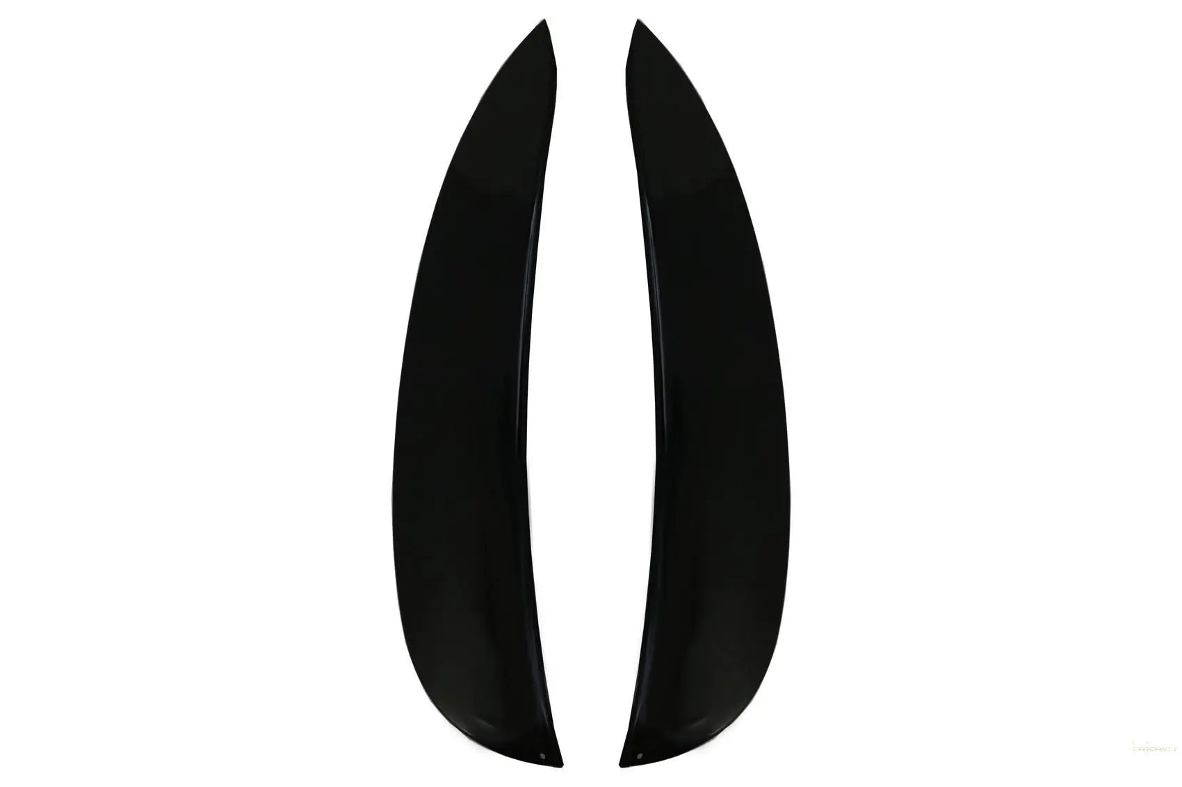 Frontschürzenklappen Seitenfinnen Flics Passend Für Mercedes E-Klasse W213 S213 C238 A238 E43 E53 Design Black Edition KITT