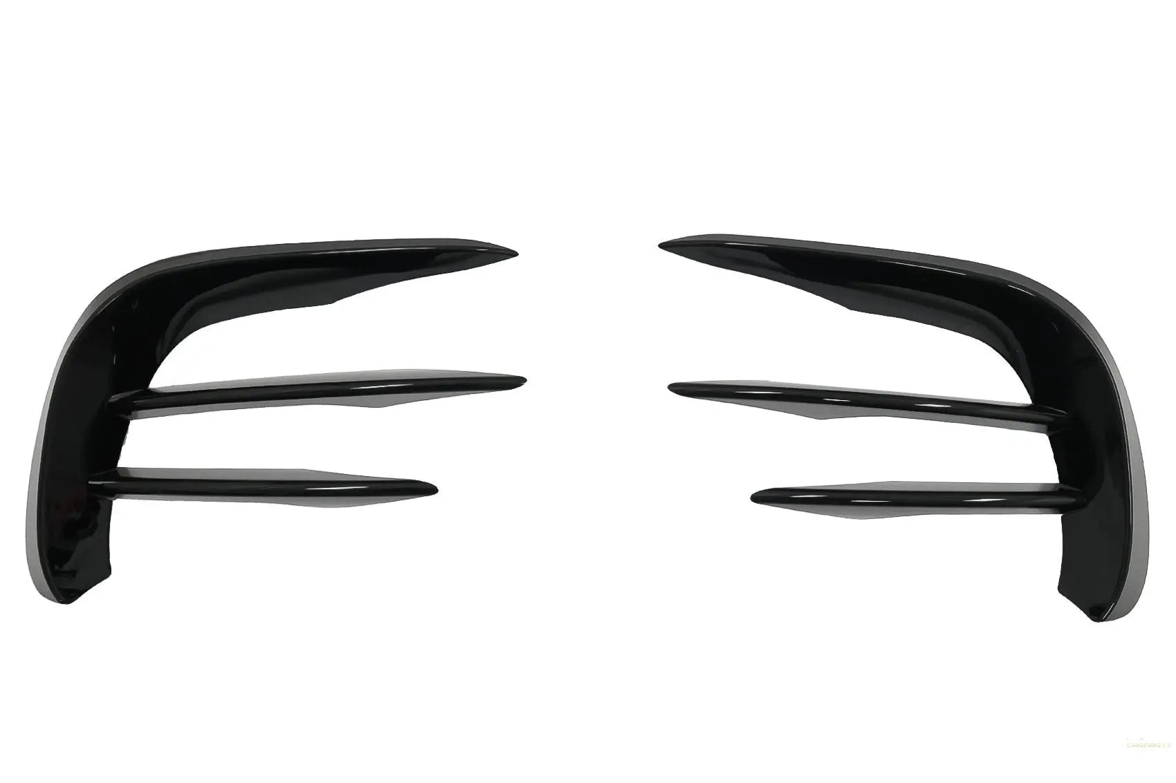 Frontschürzenklappen Seitenflossen Flics Passend Für Mercedes E-Klasse W213 S213 C238 A238 Facelift (2020) Piano Black Für AMG Sport Line KITT