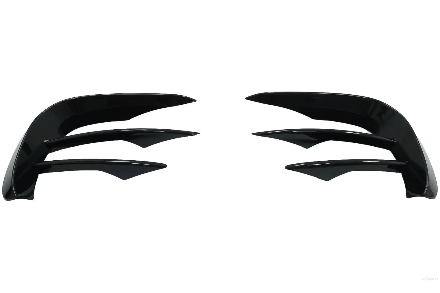 Frontschürzenklappen Seitenflossen Flics Passend Für Mercedes E-Klasse W213 S213 C238 A238 Facelift (2020) Piano Black Für AMG Sport Line KITT