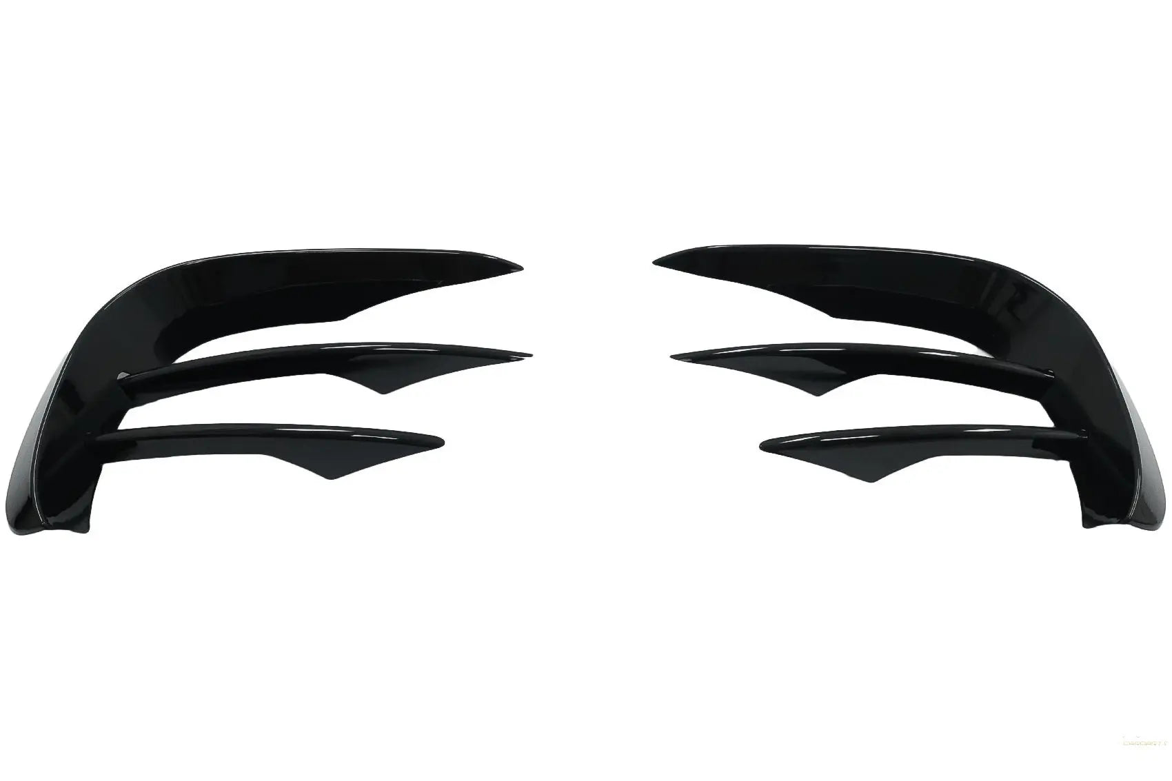 Frontschürzenklappen Seitenflossen Flics Passend Für Mercedes E-Klasse W213 S213 C238 A238 Facelift (2020) Piano Black Für AMG Sport Line KITT