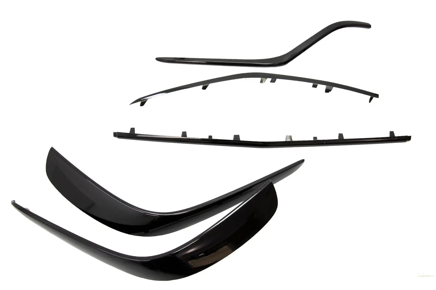 Frontspoiler Splitter Flaps Flics Passend Für Mercedes GLE Coupé C292 (2015-2018) Piano Black KITT