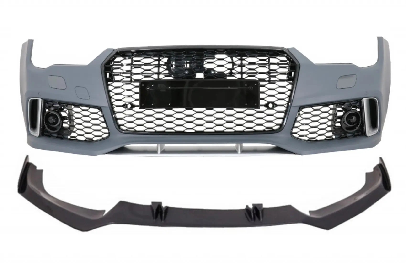Frontstoßstange Mit Aufgesetzter Spoilerlippe Echtcarbon Passend Für Audi A7 4G Facelift (2015-2018) RS7 Design KITT