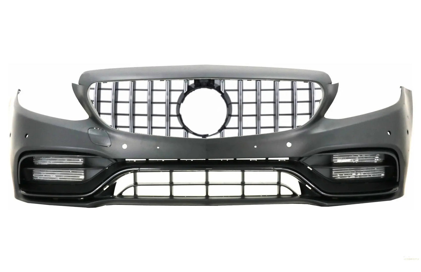 Frontstoßstange Mit Chromgitter Passend Für Mercedes C-Klasse W205 S205 A205 C205 (2014-2018) C63 Design KITT