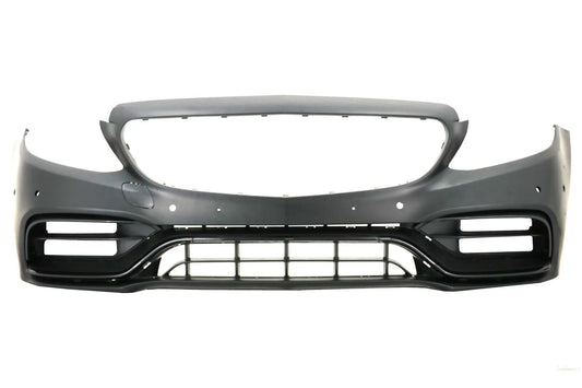 Frontstoßstange Mit Diffusor Doppelauslass Mit Endrohren Passend Für Mercedes C-Klasse A205 C205 Coupé Cabriolet (2014-2019) C63 Design KITT