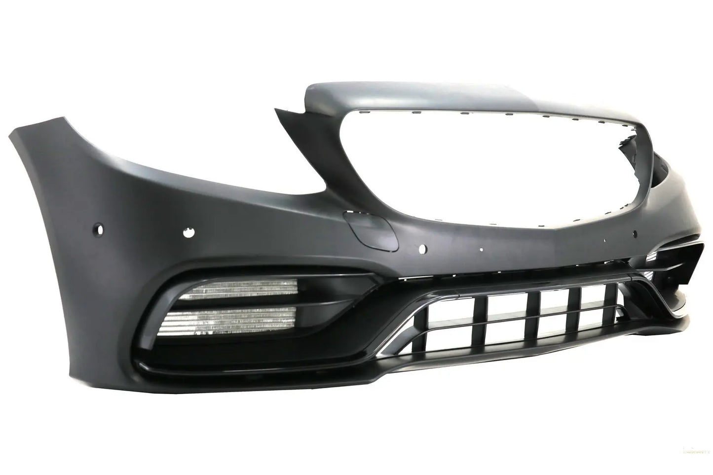 Frontstoßstange Mit Diffusor Und Schwarzen Spitzen Passend Für Mercedes C-Klasse W205 S205 AMG Sport Line (2014-2020) C63s Design KITT