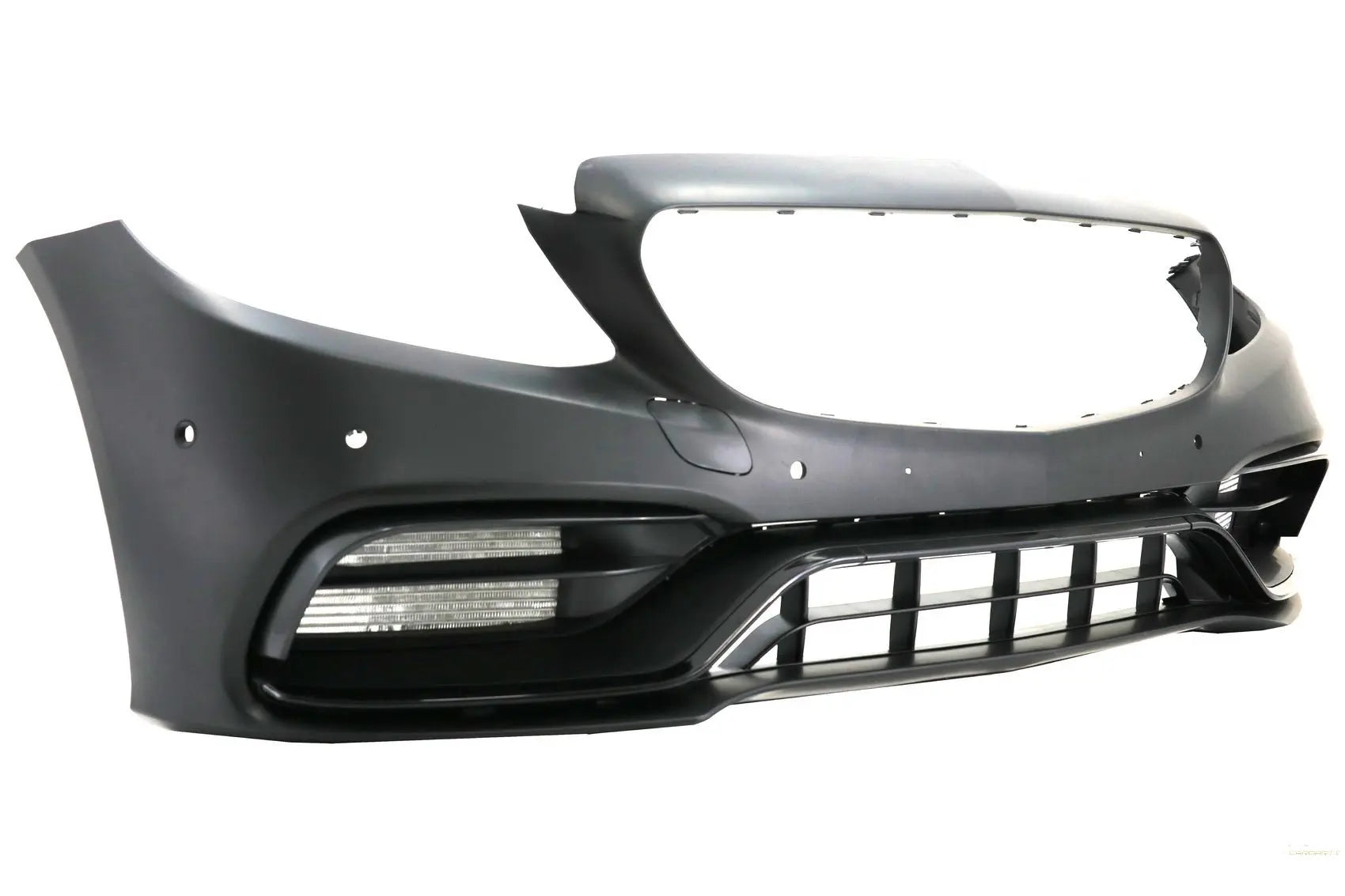 Frontstoßstange Mit Diffusor Und Schwarzen Spitzen Passend Für Mercedes C-Klasse W205 S205 AMG Sport Line (2014-2020) C63s Design KITT