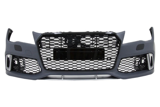 Frontstoßstange Mit Diffusor & Endrohren Passend Für Audi A7 4G Pre-Facelift (2010-2014) RS7 Design KITT