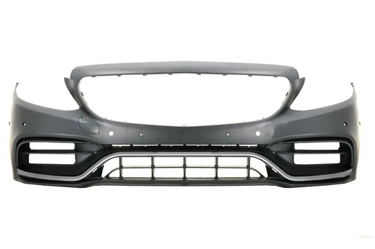 Frontstoßstange Mit Doppelauslass-Diffusor Und Endrohren Passend Für Mercedes C-Klasse A205 Cabriolet C205 Coupé (2014-2019) Facelift-Design KITT