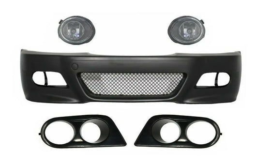 Frontstoßstange Mit Nebelscheinwerfern Und Blenden Passend Für BMW E46 3er (1998-2004) M3 Look KITT