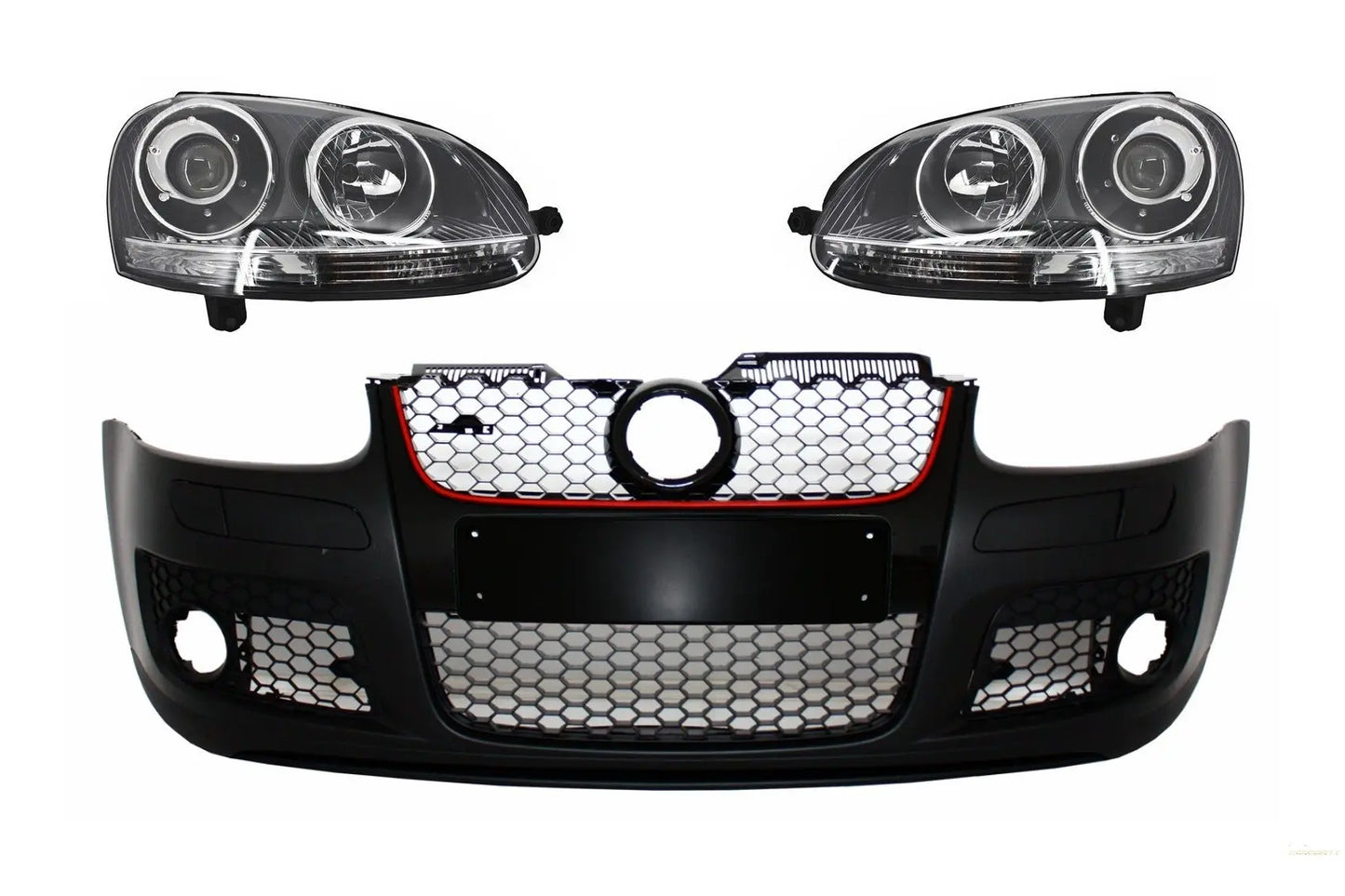 Frontstoßstange Mit Xenon-Look Scheinwerfer Rechts Passend Für VW Golf 5 V Mk5 (2003-2007) Jetta (2005-2010) GTI-Design KITT