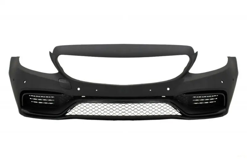 Frontstoßstange Ohne Gitter & Diffusor Mit Endschalldämpfer Chrom Passend Für Mercedes C-Klasse W205 S205 (2014-2018) C63 Look KITT