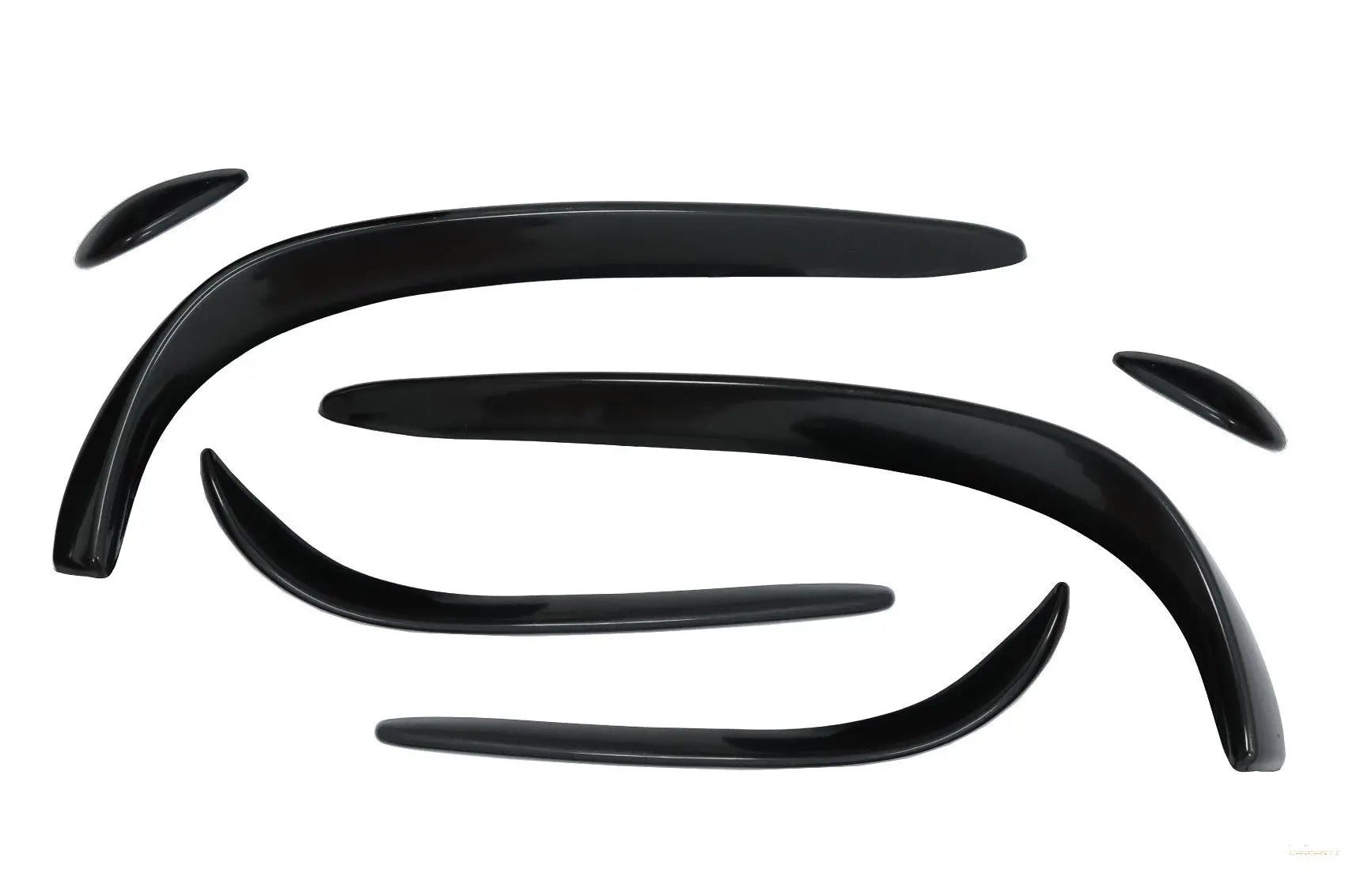 Frontstoßstange Splitter Flossen Flaps Aero Passend Für Mercedes C-Klasse W205 S205 C205 A205 (2015-2018) C43 Design Piano Black KITT