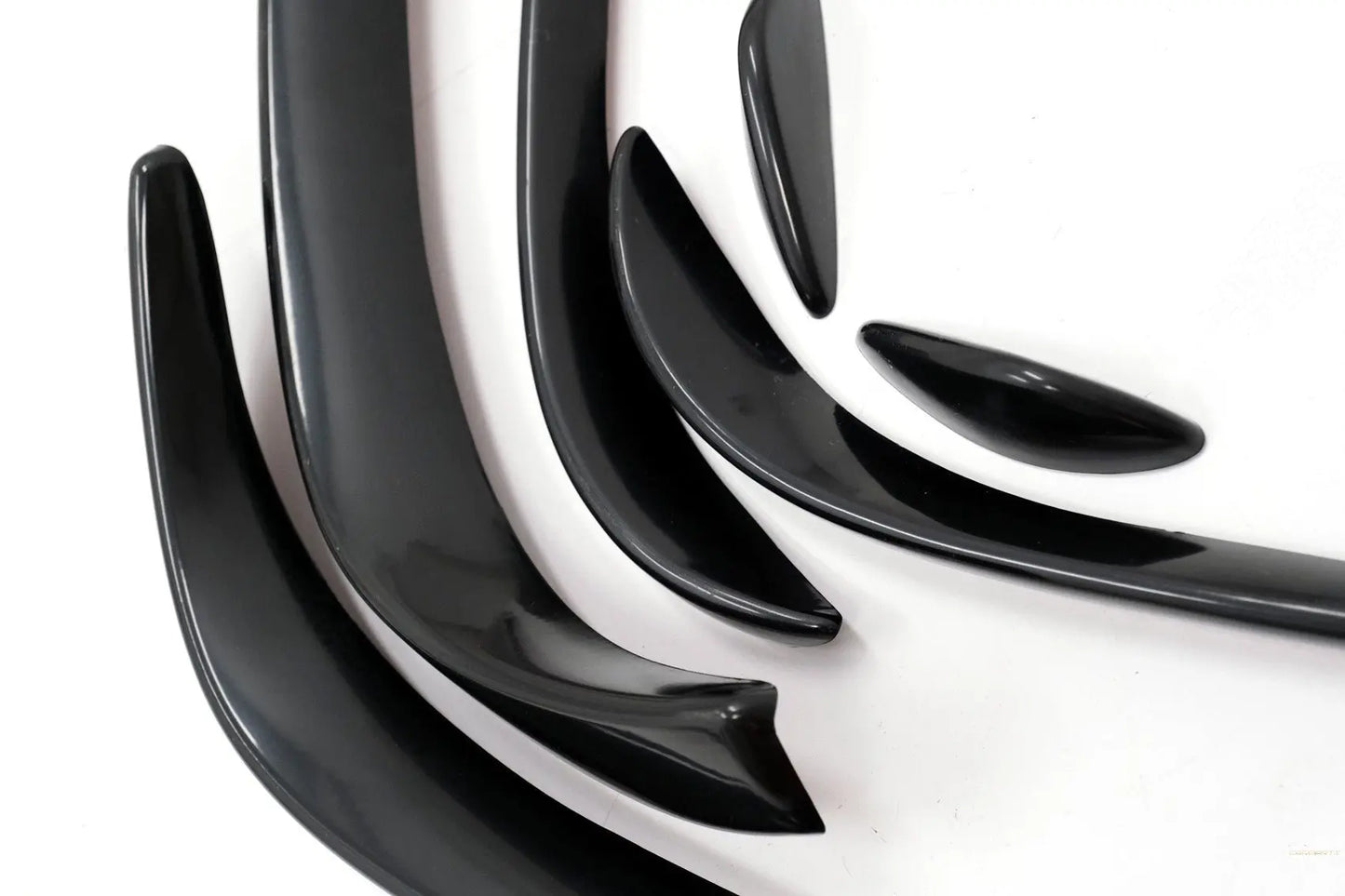 Frontstoßstange Splitter Flossen Flaps Aero Passend Für Mercedes C-Klasse W205 S205 C205 A205 (2015-2018) C43 Design Piano Black KITT