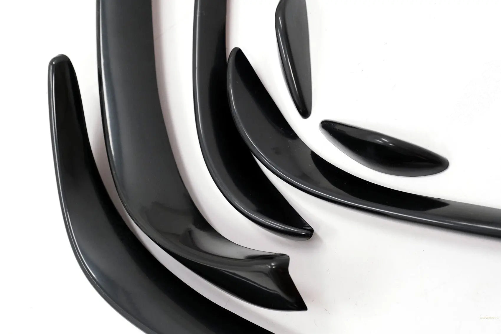 Frontstoßstange Splitter Flossen Flaps Aero Passend Für Mercedes C-Klasse W205 S205 C205 A205 (2015-2018) C43 Design Piano Black KITT