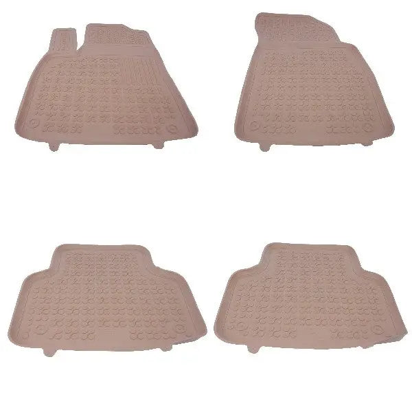 Fußmatte Gummi Beige Passend Für Audi Q7 4M (2015-) Q8 (2018-) Rezaw Plast