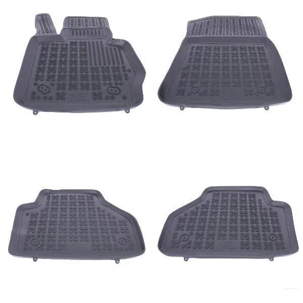 Fußmatte Gummi Schwarz Passend Für BMW X3 F25 (2011-2017), X4 F26 (2014-2018) Rezaw Plast