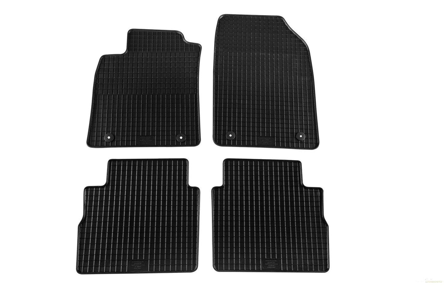 Fußmatte Gummi Schwarz Passend Für Opel Corsa C (2000-2006) Petex