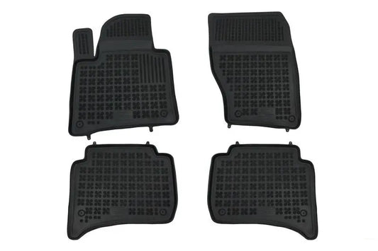 Fußmatte Gummi Schwarz Passend Für Porsche Cayenne II (2011-2016) Passend Für VW Touareg II (2010-2018) Rezaw Plast