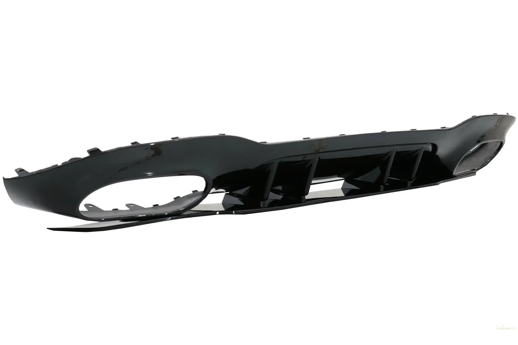 Heckdiffusor Mit Chromauspuff Und Spiegelabdeckung Passend Für Mercedes A-Klasse V177 Limousine (09.2018) KITT