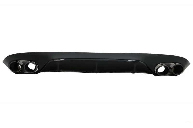 Heckdiffusor Mit Endrohren Und Kofferraumspoiler Passend Für Mercedes E-Klasse C238 AMG Sport Line (2016+) E53 Design Schwarz KITT