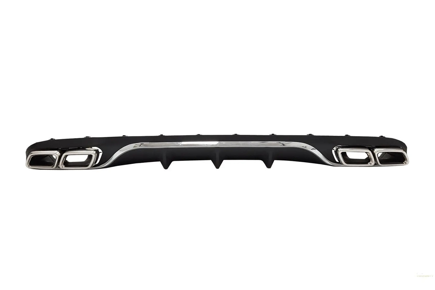 Heckdiffusor Mit Endschalldämpfer Passend Für Mercedes E-Klasse W213 S213 Standard (2016-2019) E63 Design Chrome Edition KITT