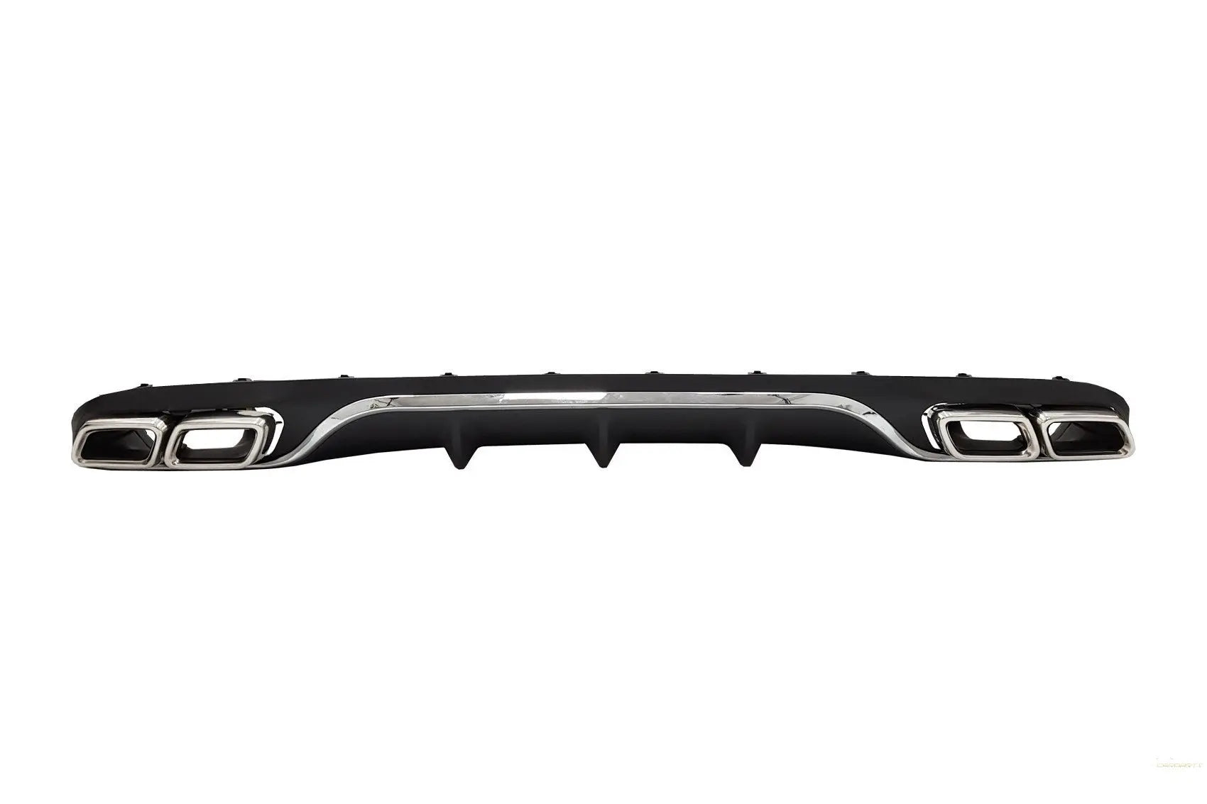 Heckdiffusor Mit Endschalldämpfer Passend Für Mercedes E-Klasse W213 S213 Standard (2016-2019) E63 Design Chrome Edition KITT