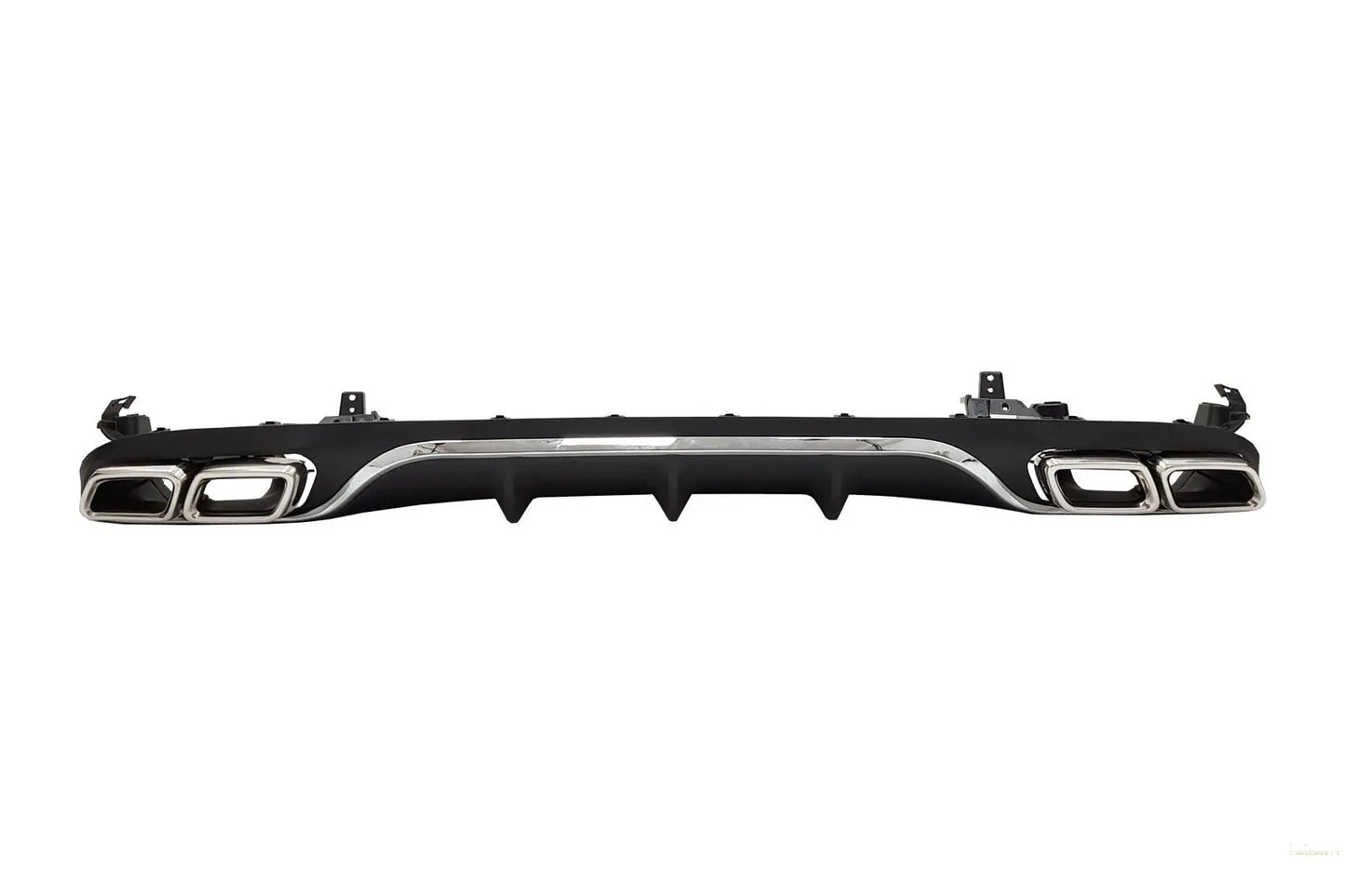Heckdiffusor Mit Endschalldämpfer Passend Für Mercedes E-Klasse W213 S213 Standard (2016-2019) E63 Design Chrome Edition KITT