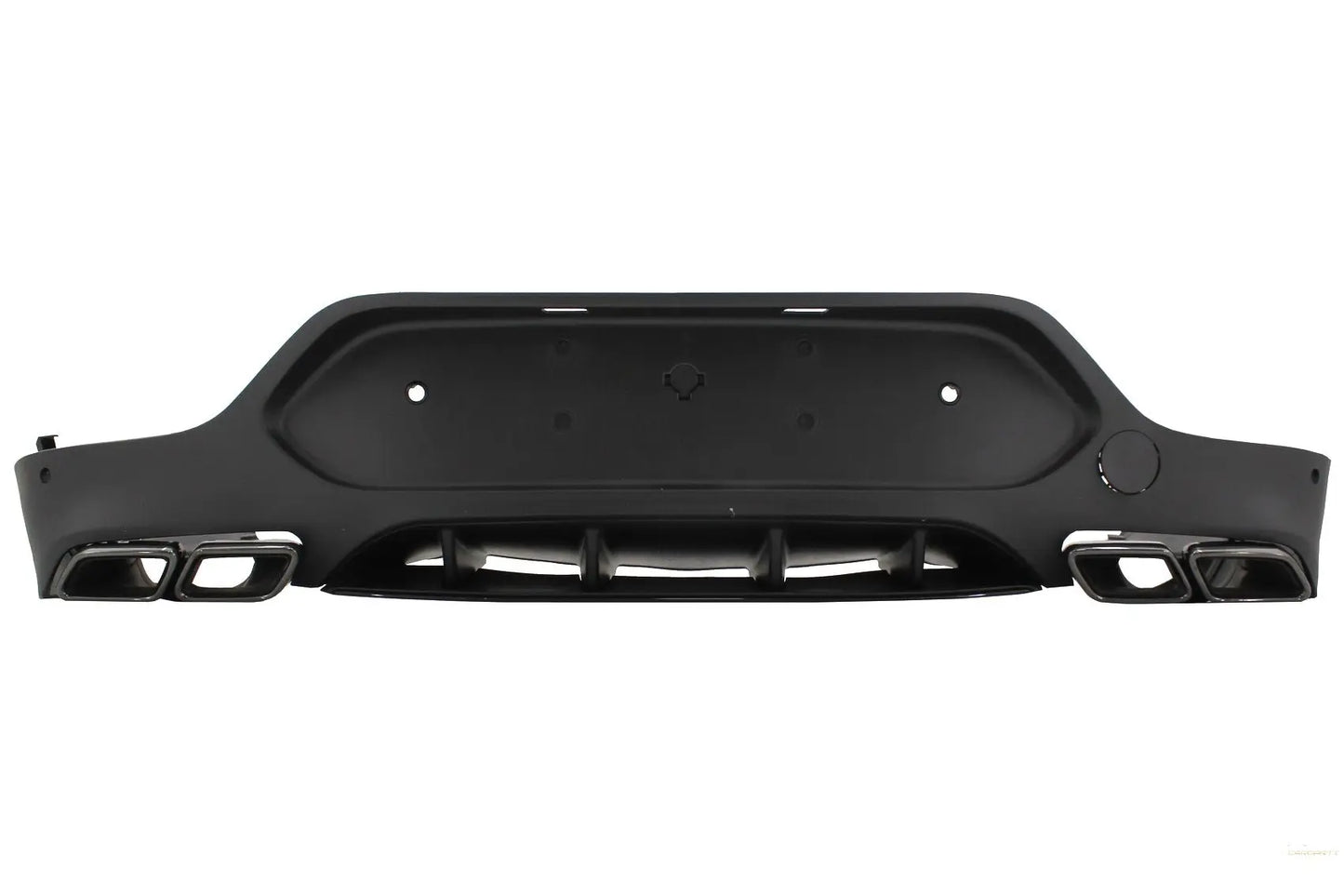Heckdiffusor Mit Endschalldämpfer Passend Für Mercedes GLC Coupe C253 Sport Line (2015-2019) GLC63 Design Schwarze Endstücke KITT