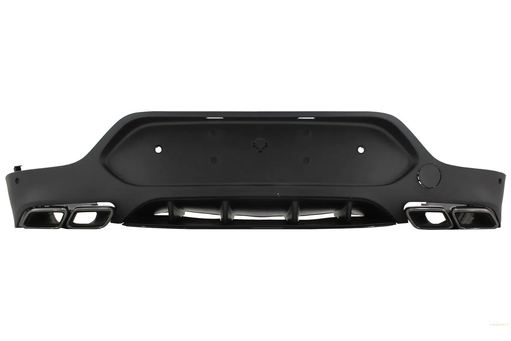 Heckdiffusor Mit Endschalldämpfer Passend Für Mercedes GLC Coupe C253 Sport Line (2015-2019) GLC63 Design Schwarze Endstücke KITT