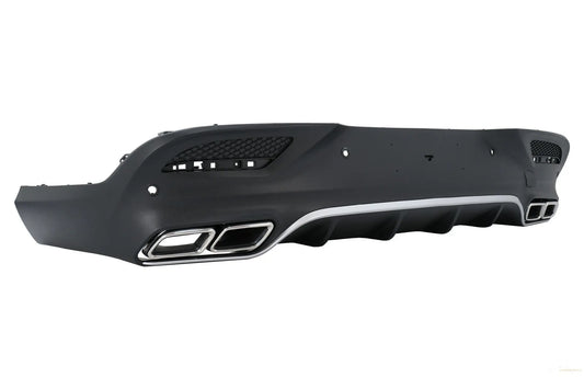 Heckdiffusor Mit Endschalldämpfer Passend Für Mercedes GLE Coupe C292 Sport Line (2015-2019) Chrome Edition GLE63 Design KITT