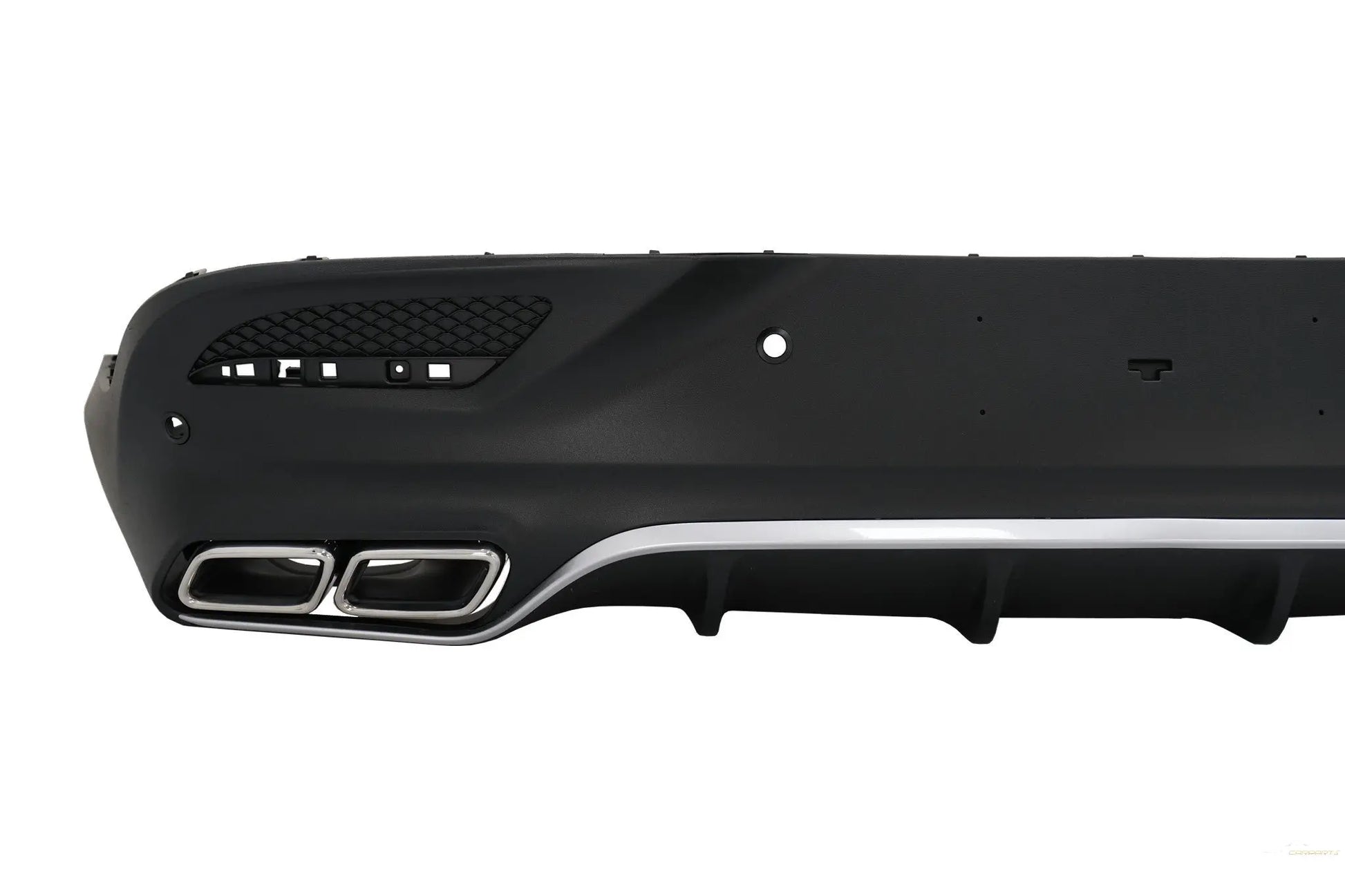 Heckdiffusor Mit Endschalldämpfer Passend Für Mercedes GLE Coupe C292 Sport Line (2015-2019) Chrome Edition GLE63 Design KITT