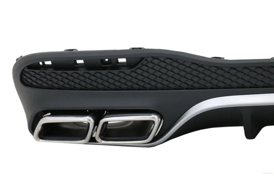 Heckdiffusor Mit Endschalldämpfer Passend Für Mercedes GLE W166 SUV Sport Line (2015-2018) KITT