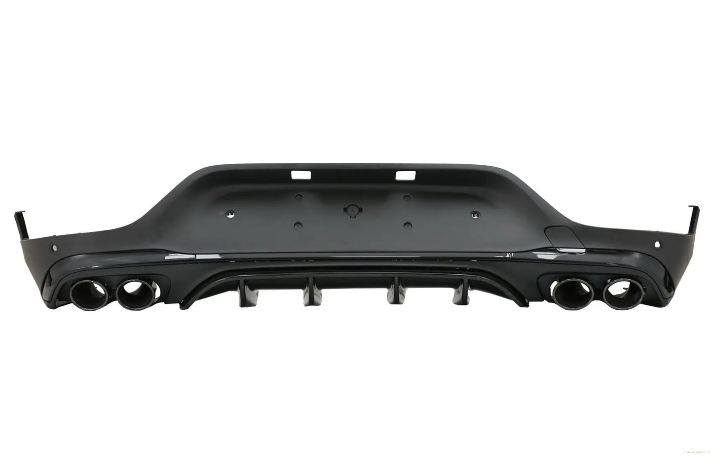 Heckdiffusor Mit Schwarzen Schalldämpferspitzen Passend Für Mercedes GLC Coupe Facelift C253 (2020-Up) GLC43 Design Night Package KITT