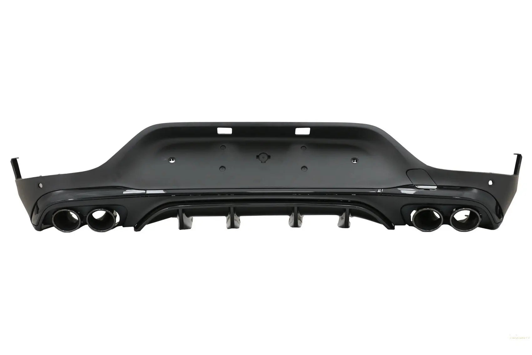 Heckdiffusor Mit Schwarzen Schalldämpferspitzen Passend Für Mercedes GLC Coupe Facelift C253 (2020-Up) GLC43 Design Night Package KITT