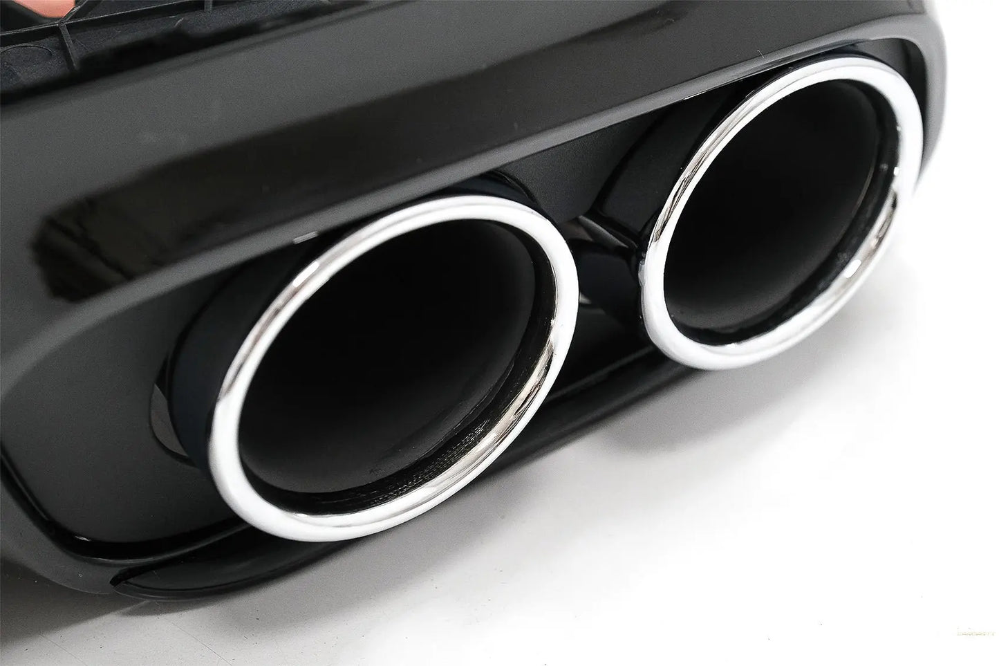 Heckschürze Diffusor Doppelauslass Mit Endrohren Passend Für Mercedes C-Klasse C205 A205 Coupé Cabriolet (2014-2019) C43 Design KITT