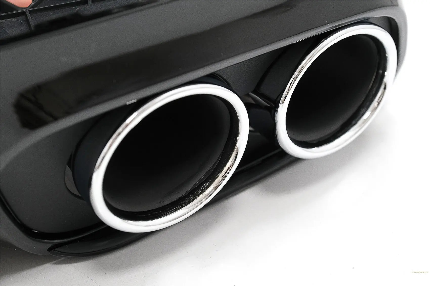 Heckschürze Diffusor Doppelauslass Mit Endrohren Passend Für Mercedes C-Klasse C205 A205 Coupé Cabriolet (2014-2019) C43 Design KITT