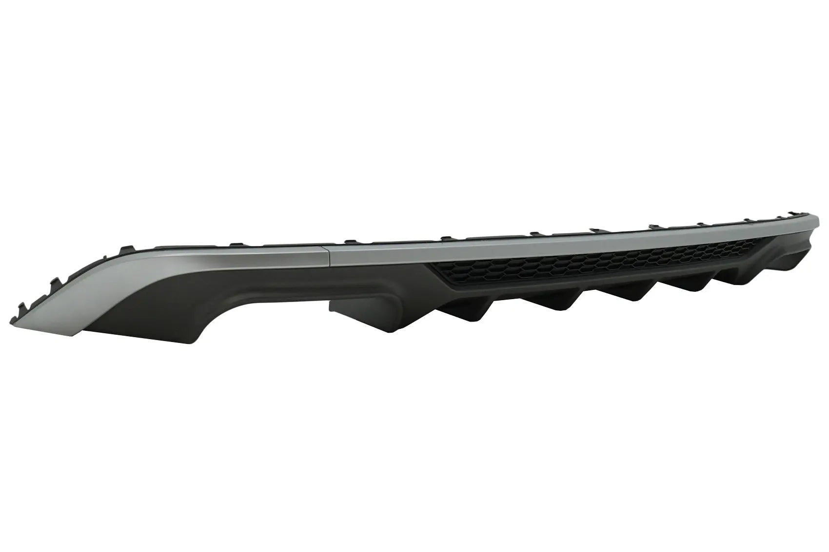 Heckschürze Diffusor Mit Abgasanlage Schwarz Passend Für Audi A3 8V Facelift Fließheck Sportback (2016-2019) Standardstoßstange (Se) S3 Design KITT