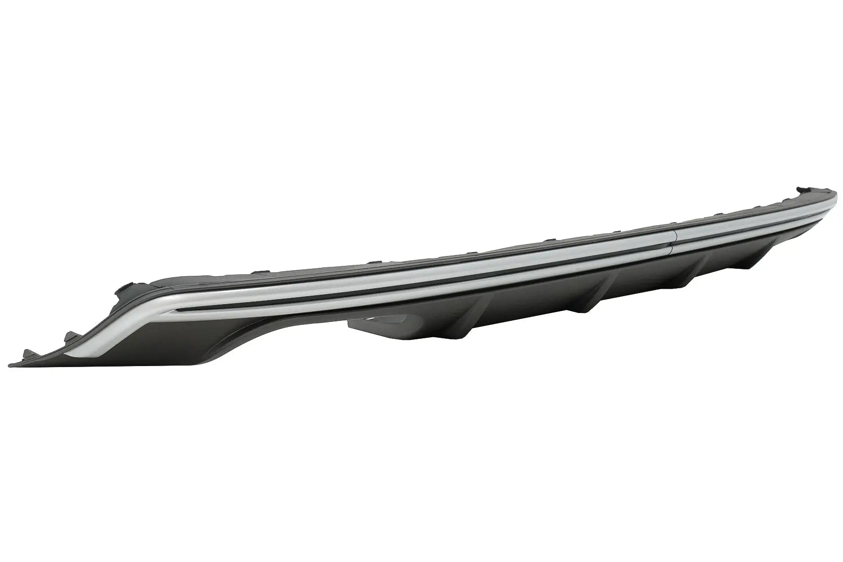 Heckschürze Diffusor Mit Abgasanlage Schwarz Passend Für Audi A3 8V Hatchback Sportback (2012-2015) S3 Design KITT