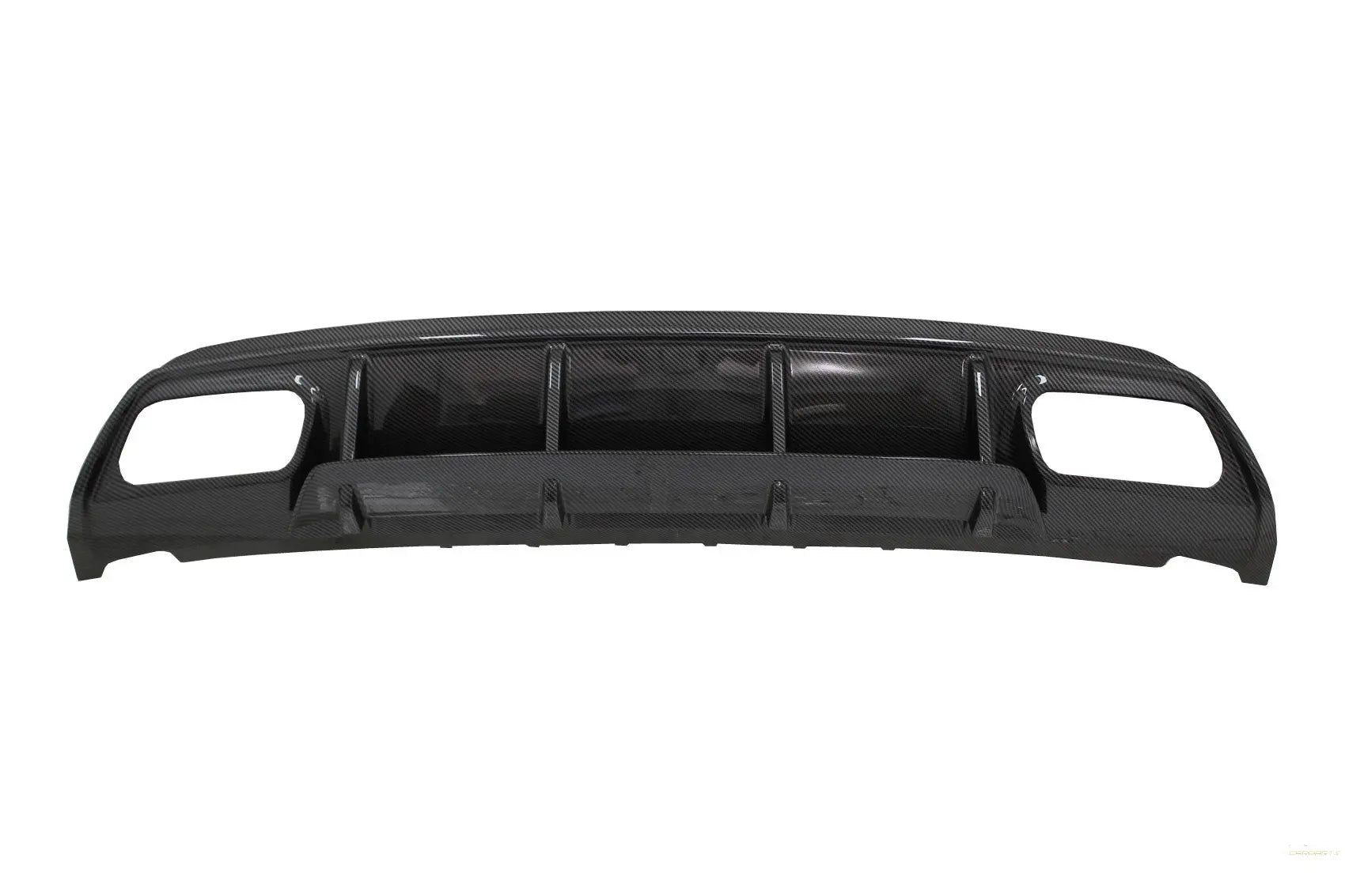 Heckschürze Diffusor Mit Endschalldämpfer Schwarz Passend Für Mercedes W176 A-Klasse (2013-2018) A45 Facelift Design Carbon Look KITT