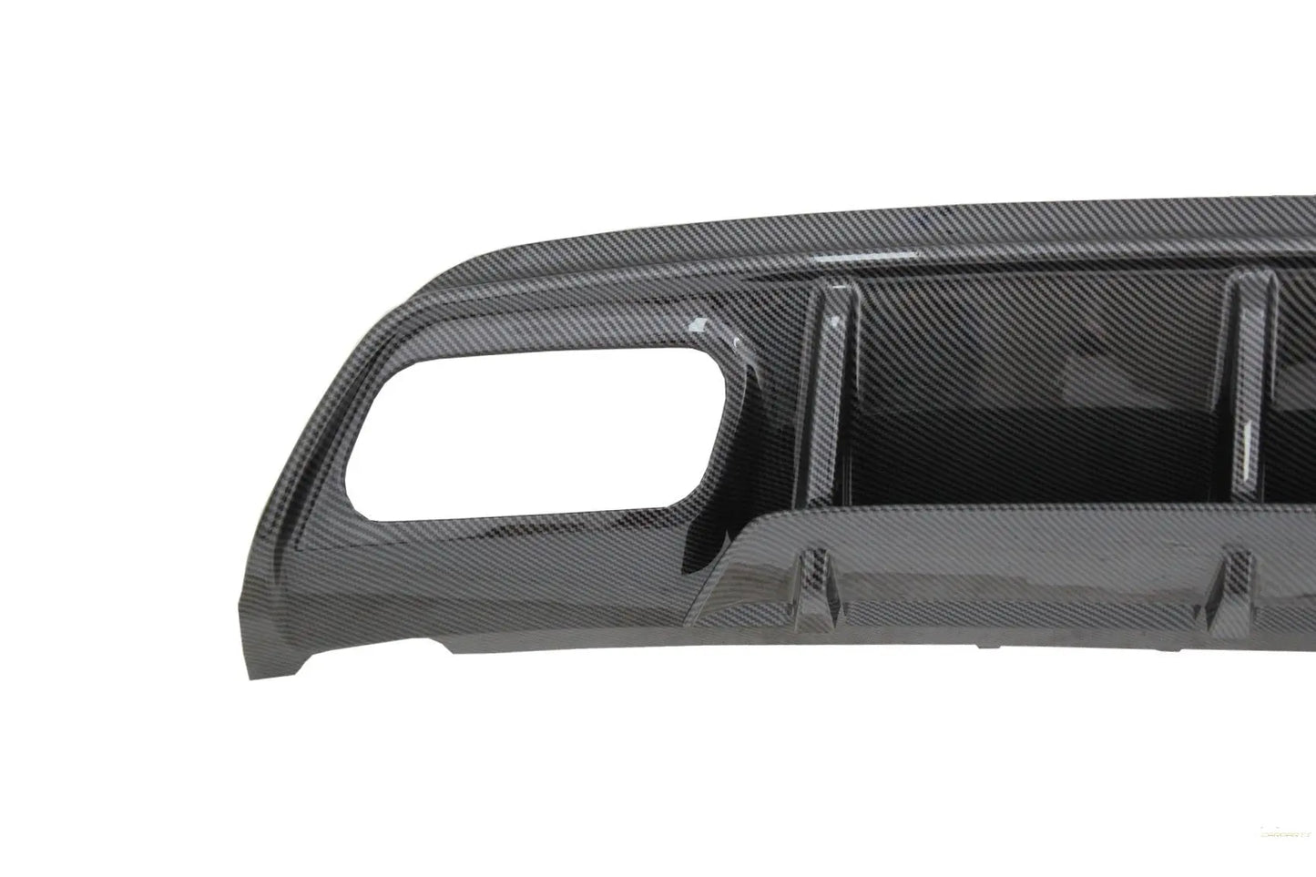 Heckschürze Diffusor Mit Endschalldämpfer Schwarz Passend Für Mercedes W176 A-Klasse (2013-2018) A45 Facelift Design Carbon Look KITT