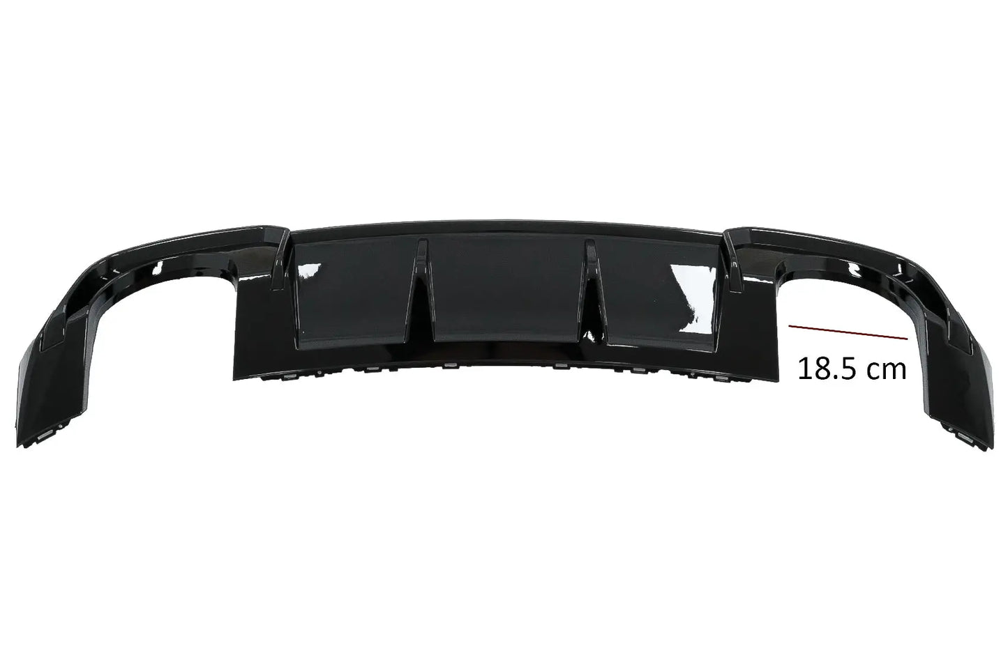 Heckschürze Diffusor Passend Für Audi A3 8V Facelift (2016-2019) Limousine Cabrio RS3 Design Nur S-Line Stoßstange Piano Black KITT