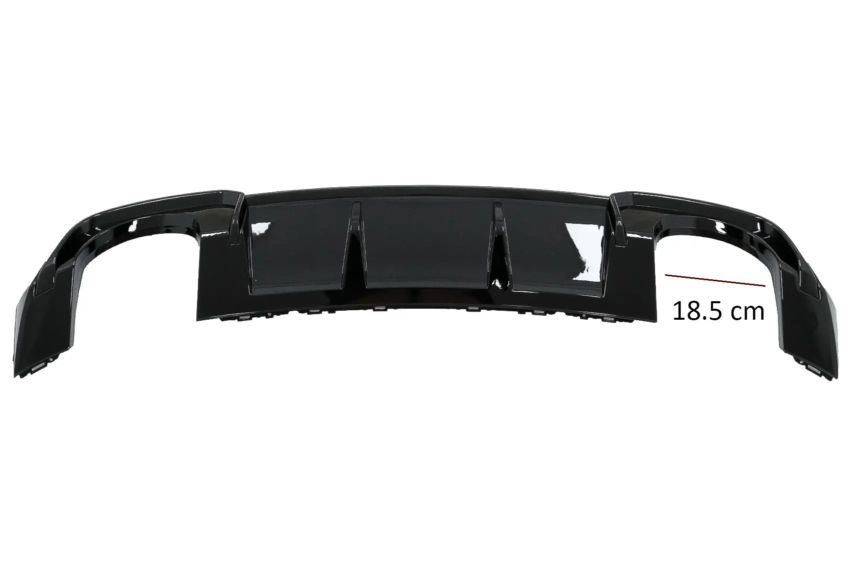 Heckschürze Diffusor Passend Für Audi A3 8V Facelift (2016-2019) Limousine Cabrio RS3 Design Nur S-Line Stoßstange Piano Black KITT