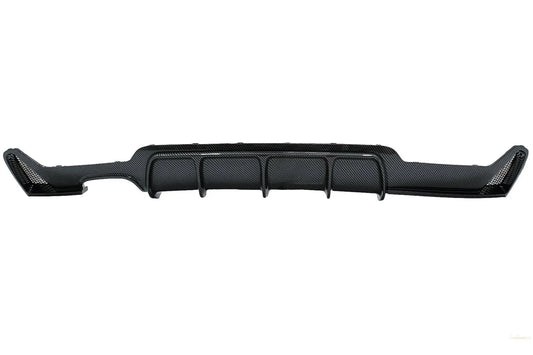 Heckschürze Diffusor Passend Für BMW 4er F32 F33 F36 (2013-2019) Coupé Cabrio M Performance Design Carbonfolie Beschichtet Links Doppelauslass KITT