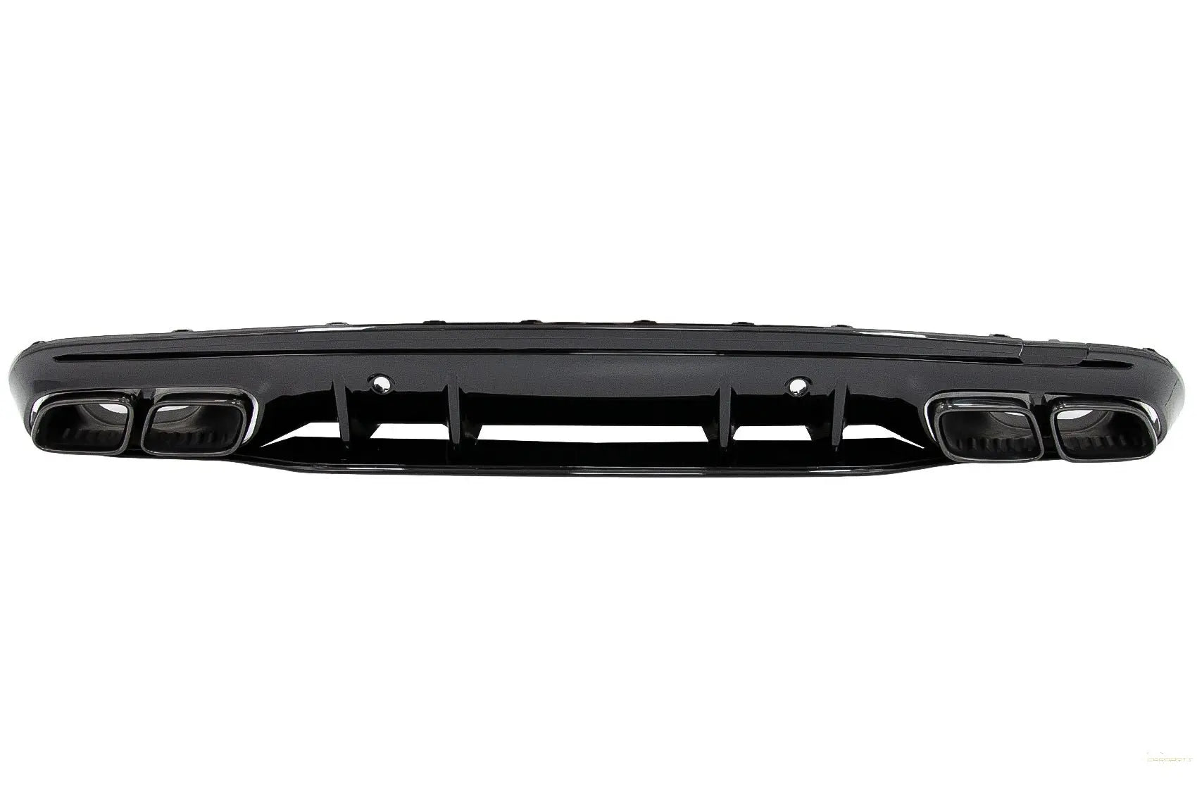 Heckschürze Diffusor Passend Für Mercedes C-Klasse W205 S205 (2014-2020) C63s Design Schwarze Spitzen Nur Für AMG Sport Line KITT
