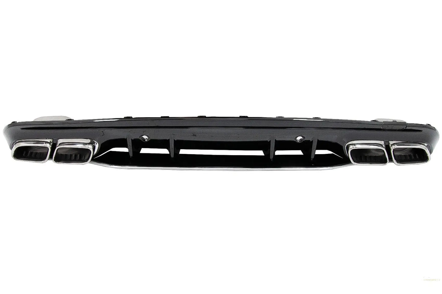 Heckschürze Diffusor Passend Für Mercedes C-Klasse W205 S205 (2014-2020) C63s Design Silberne Spitzen Nur Für AMG Sport Line KITT Specials