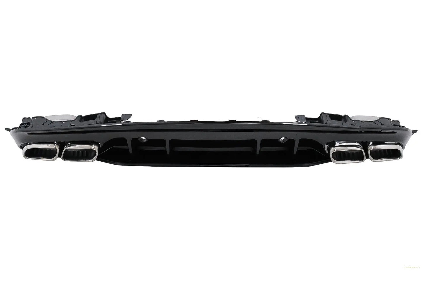 Heckschürze Diffusor Passend Für Mercedes C-Klasse W205 S205 (2014-2020) C63s Design Silberne Spitzen Nur Für AMG Sport Line KITT Specials