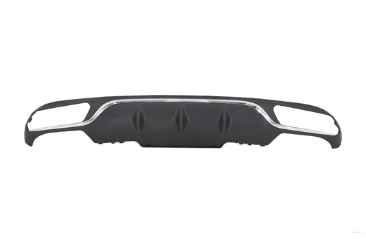 Heckschürze Luftdiffusor Passend Für Mercedes E-Klasse W213 S213 Standard (2016-2019) E63 Design Chrome Edition KITT